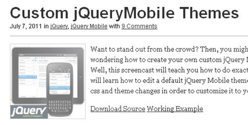 jQuery Mobile