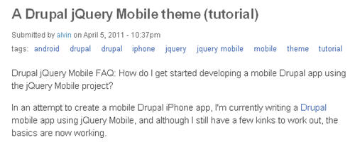 jQuery Mobile